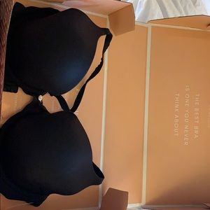 Victoria’s Secret black lined Demi bra